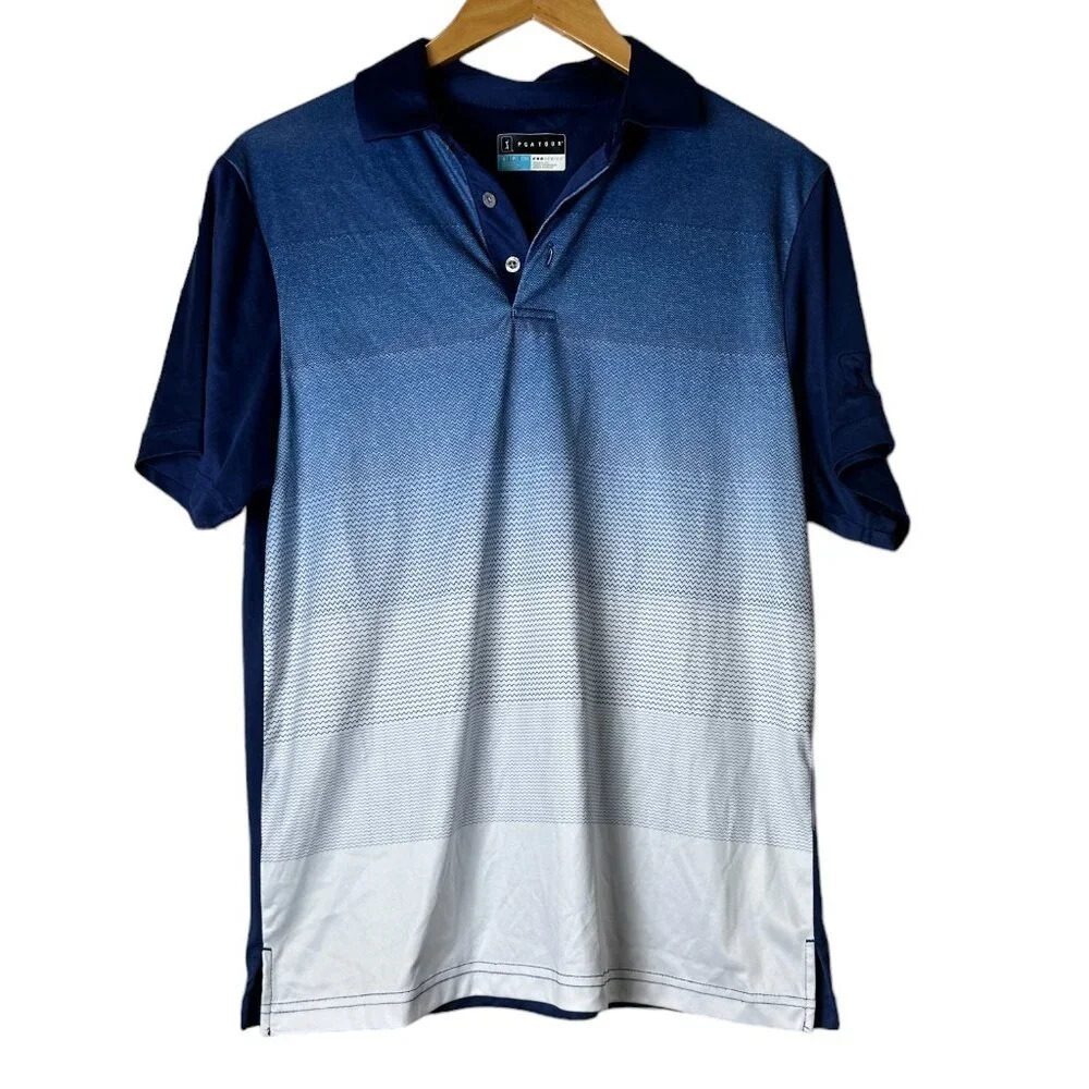 PGA TOUR Pro Series Athletic Fit Golf Shirt Polo - Small